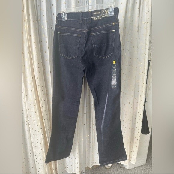 Lucky Brand NWT Easy Rider Mid Rise Relaxed Fit Dark Wash Bootleg Jeans 2/ 26 - Picture 4 of 6